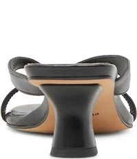 Dolce Vita Brevel Leather Thong Kitten Heel Dress Sandals