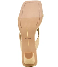 Dolce Vita Brevel Raffia Thong Kitten Heel Dress Sandals