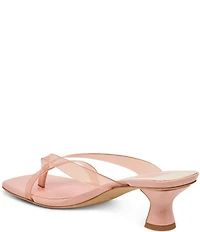 Dolce Vita Brevel Vinyl Thong Kitten Heel Dress Sandals