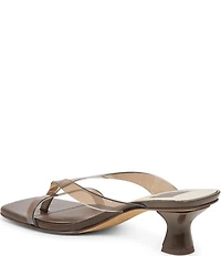 Dolce Vita Brevel Vinyl Thong Kitten Heel Dress Sandals