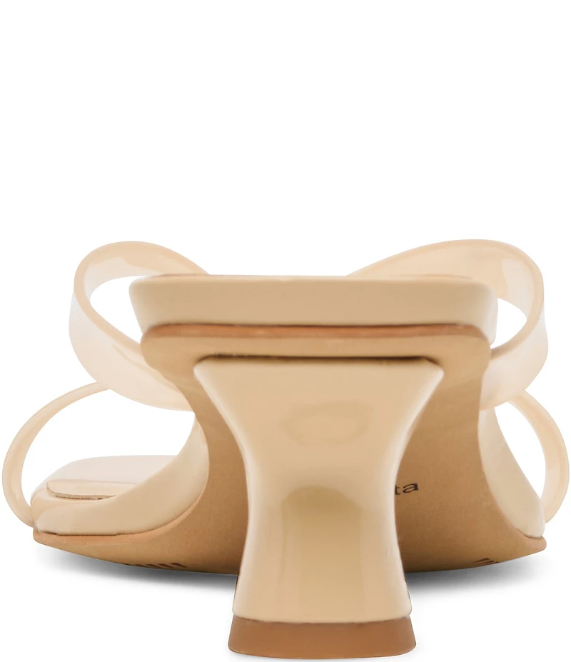 Dolce Vita Brevel Vinyl Thong Kitten Heel Dress Sandals