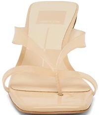 Dolce Vita Brevel Vinyl Thong Kitten Heel Dress Sandals