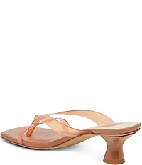 Dolce Vita Brevel Vinyl Thong Kitten Heel Dress Sandals