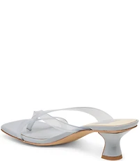 Dolce Vita Brevel Vinyl Thong Kitten Heel Dress Sandals