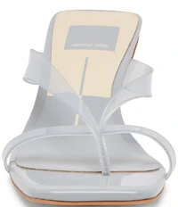 Dolce Vita Brevel Vinyl Thong Kitten Heel Dress Sandals