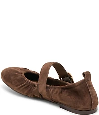 Dolce Vita Caely Ruched Suede Mary Jane Ballet Flats