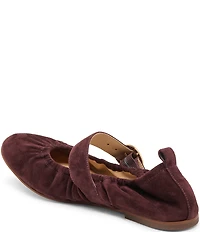 Dolce Vita Caely Ruched Suede Mary Jane Ballet Flats