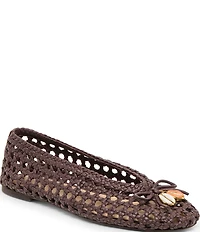 Dolce Vita Cason Woven Leather Ballet Flats