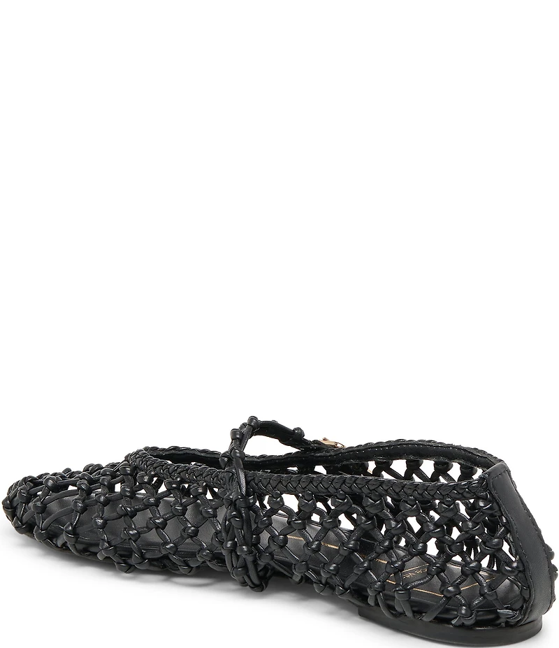 Dolce Vita Clair Woven Leather Mary Jane Ballet Flats
