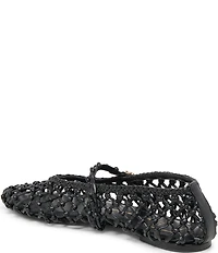 Dolce Vita Clair Woven Leather Mary Jane Ballet Flats