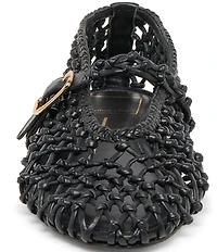 Dolce Vita Clair Woven Leather Mary Jane Ballet Flats