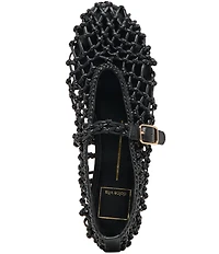 Dolce Vita Clair Woven Leather Mary Jane Ballet Flats