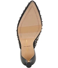 Dolce Vita Cleo Pearl Lace Embellished Kitten Heel Mules