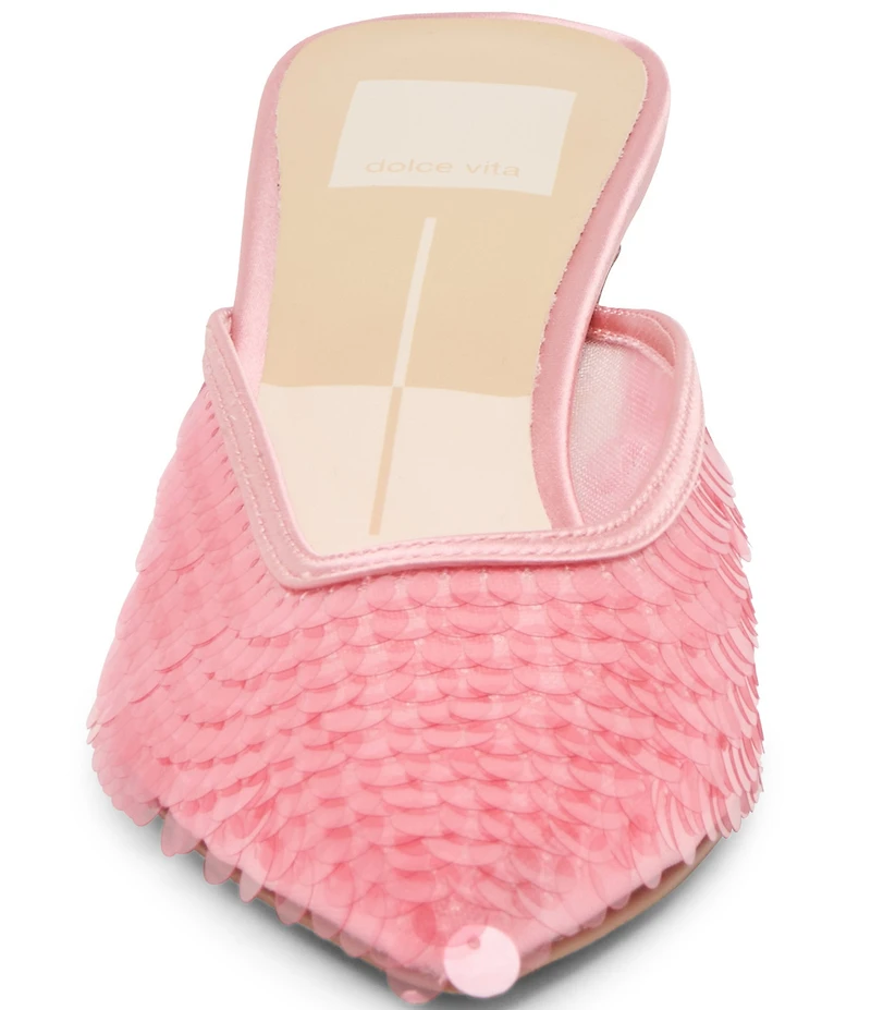 Dolce Vita Cleo Sequin Kitten Heel Mules