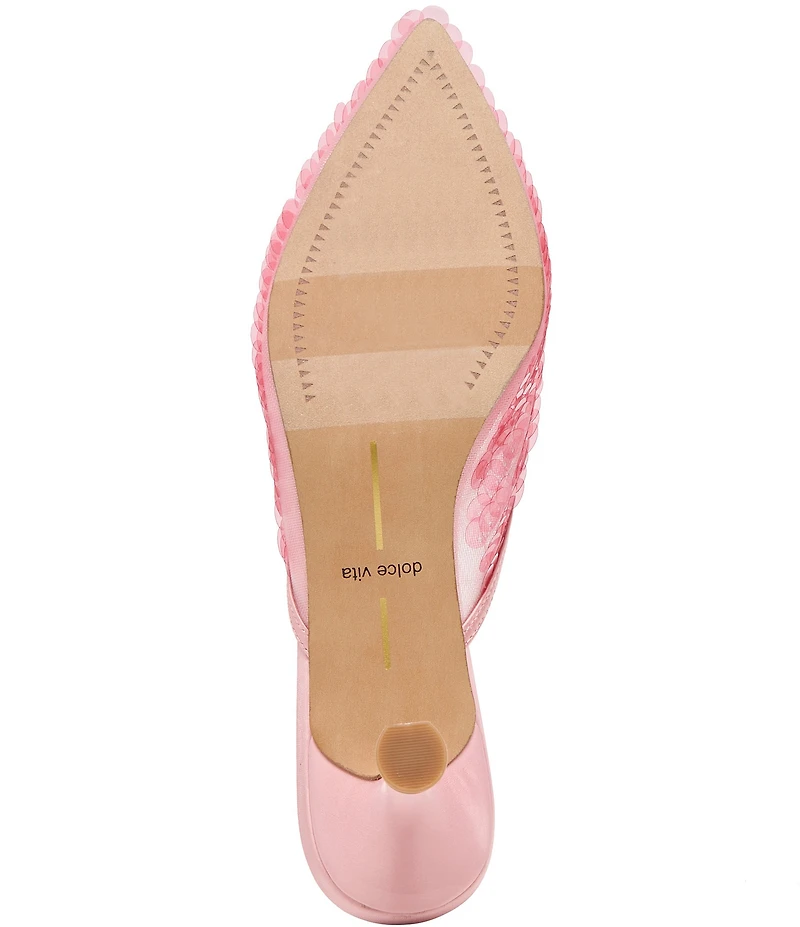 Dolce Vita Cleo Sequin Kitten Heel Mules