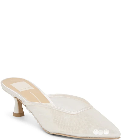 Dolce Vita Cleo Sequin Kitten Heel Mules