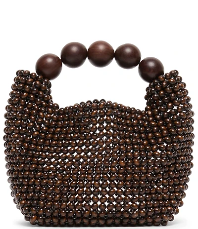 Dolce Vita Clover Wooden Beaded Top Handle Clutch