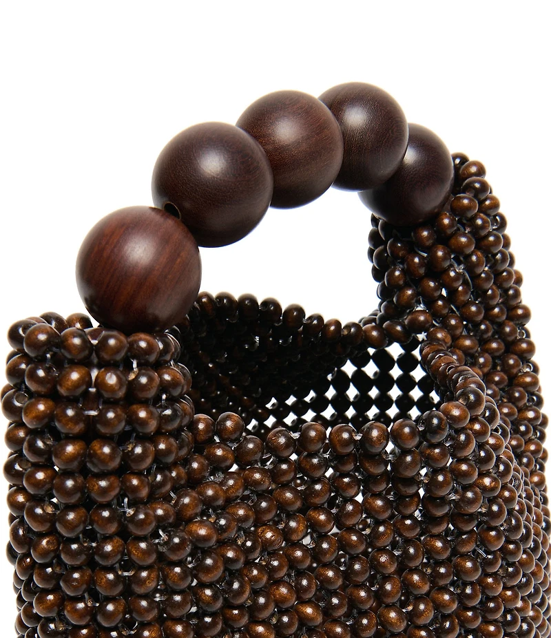 Dolce Vita Clover Wooden Beaded Top Handle Clutch