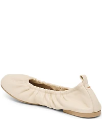 Dolce Vita Conrad Ruched Leather Ballet Flats