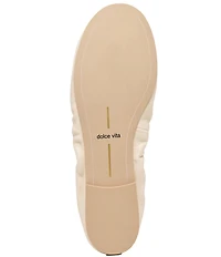 Dolce Vita Conrad Ruched Leather Ballet Flats