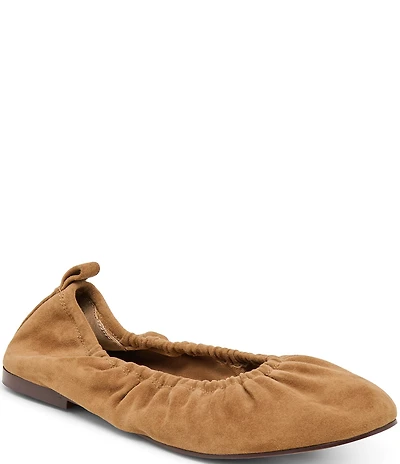 Dolce Vita Conrad Ruched Suede Ballet Flats