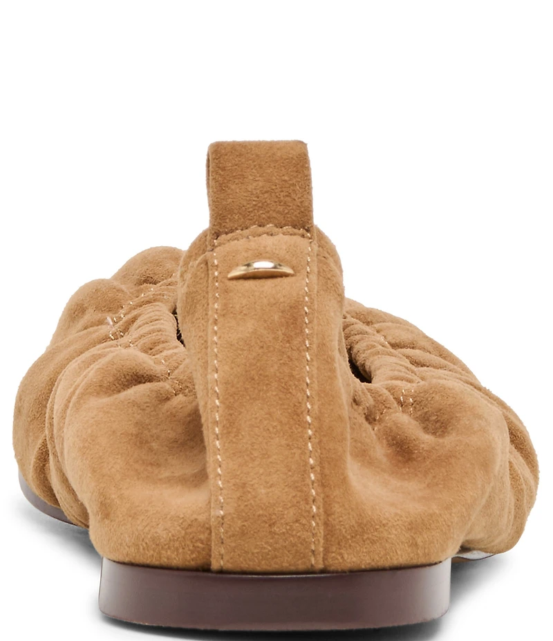 Dolce Vita Conrad Ruched Suede Ballet Flats
