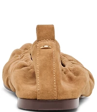 Dolce Vita Conrad Ruched Suede Ballet Flats