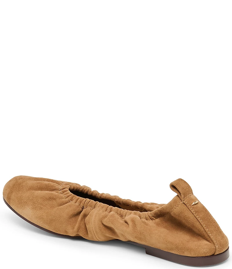Dolce Vita Conrad Ruched Suede Ballet Flats