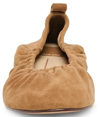 Dolce Vita Conrad Ruched Suede Ballet Flats