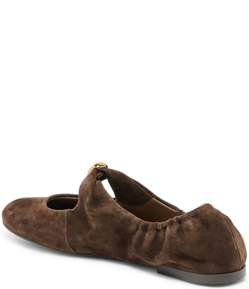Dolce Vita Cornel Leather Ruched Ballet Flats
