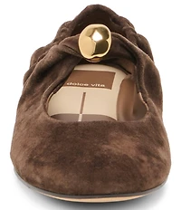 Dolce Vita Cornel Leather Ruched Ballet Flats