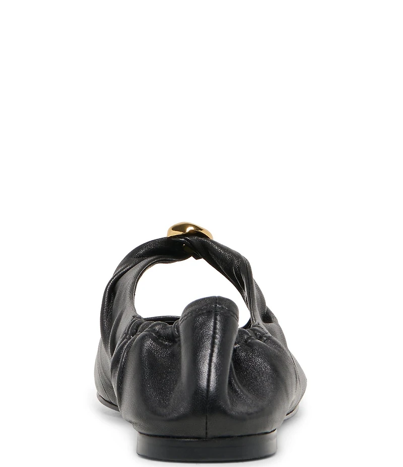 Dolce Vita Cornel Leather Ruched Ballet Flats