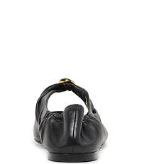 Dolce Vita Cornel Leather Ruched Ballet Flats