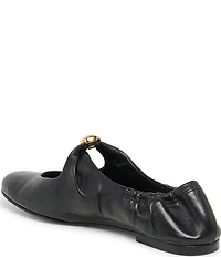 Dolce Vita Cornel Leather Ruched Ballet Flats