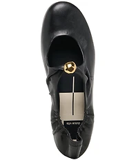 Dolce Vita Cornel Leather Ruched Ballet Flats