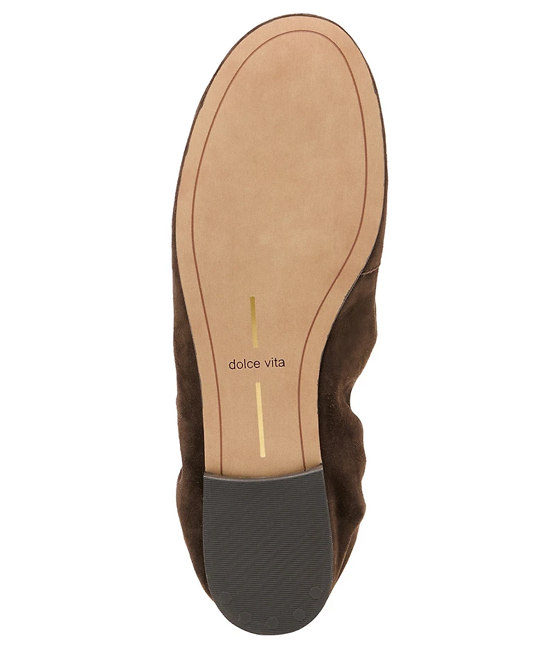 Dolce Vita Cornel Suede Ruched Ballet Flats