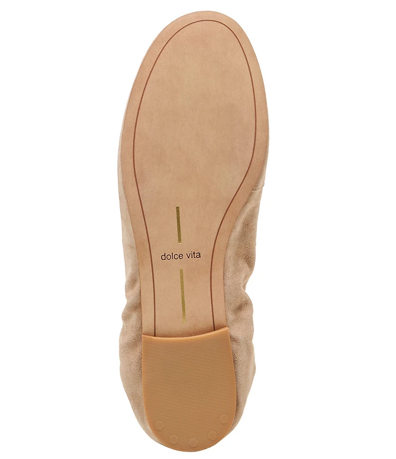 Dolce Vita Cornel Suede Ruched Ballet Flats