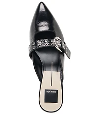 Dolce Vita Cyrah Leather Mary Jane Buckle Kitten Heel Mules