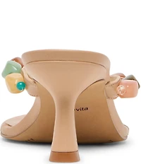 Dolce Vita Daksie Leather Bead Embellished Thong Dress Sandals