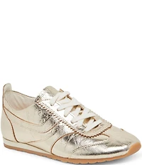 Dolce Vita Delany Crinkle Leather Low Profile Retro Sneakers
