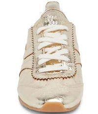 Dolce Vita Delany Crinkle Leather Low Profile Retro Sneakers