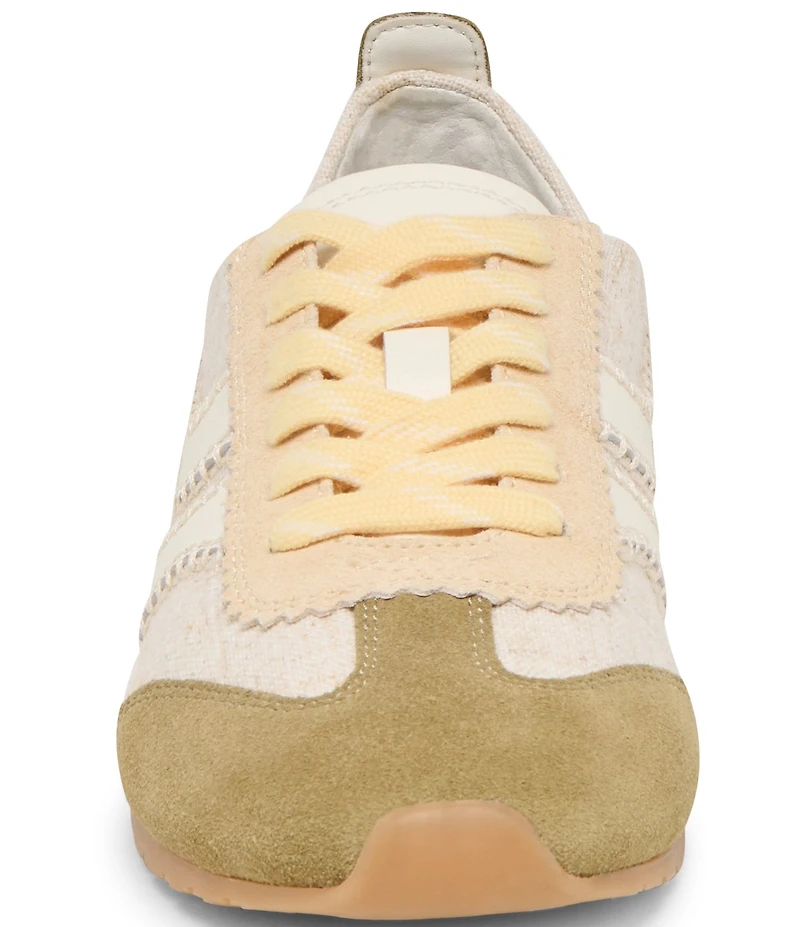 Dolce Vita Delany Suede and Linen Retro Sneakers