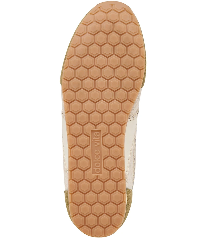 Dolce Vita Delany Suede and Linen Retro Sneakers
