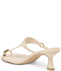 Dolce Vita Derrel Leather Toe Ring Hardware Dress Sandals