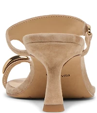 Dolce Vita Derrel Suede Toe Ring Hardware Dress Sandals