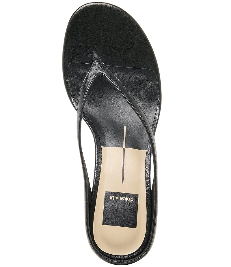 Dolce Vita Doreen Leather Thong Dress Sandals