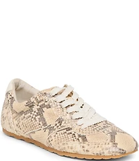 Dolce Vita Dorie Snake Embossed Leather Sneakers