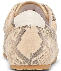 Dolce Vita Dorie Snake Embossed Leather Sneakers