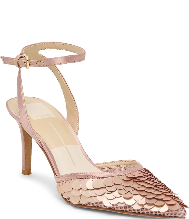 Dolce Vita Elizza Confetti Sequin Ankle Strap Pumps