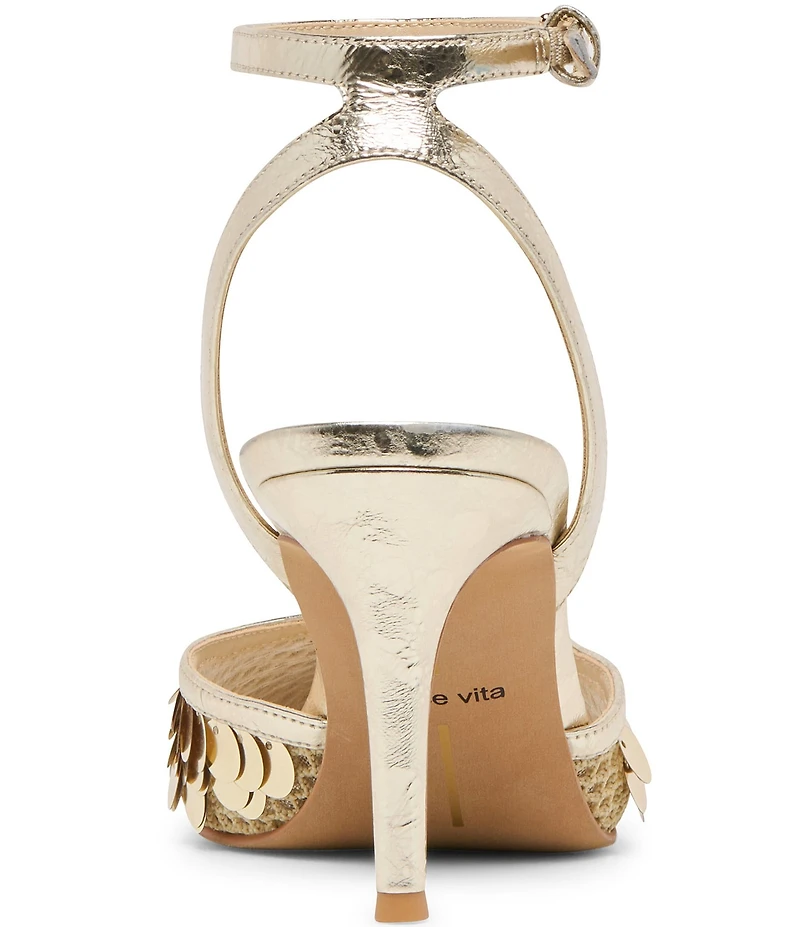 Dolce Vita Elizza Confetti Sequin Ankle Strap Pumps